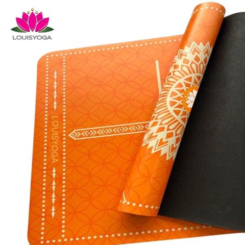 Thảm cao su tập yoga Louis phiên bản Lucky định tuyến Chất liệu cao su non chống trơn, chống trượt, độ đàn hồi cao