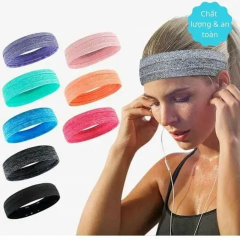 Băng đô đầu chắn mồ hôi chất Cotton siêu thấm hút