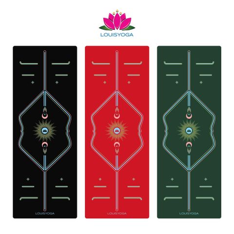 Thảm cao su định tuyến louis yoga mẫu F26 chống trơn trượt tuyệt đối, độ đàn hồi cao giúp thảm êm hơn.tặng kèm túi đưngg
