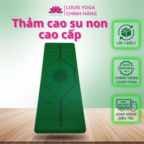 Thảm Tập Cao Su In Định Tuyến Cầu Vồng Đa Sắc,Thảm Tập yoga Cao Cấp Chính Hãng tree Yoga (Kèm túi)