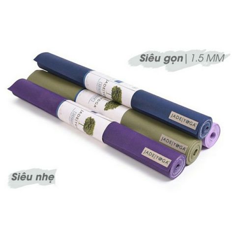 Thảm Yoga Du Lịch Jade Voyager 1.5mm Cao Cấp - 172x61cm, Chất Liệu Cao Su Tự Nhiên Bền Bỉ, Thân Thiện Môi Trường