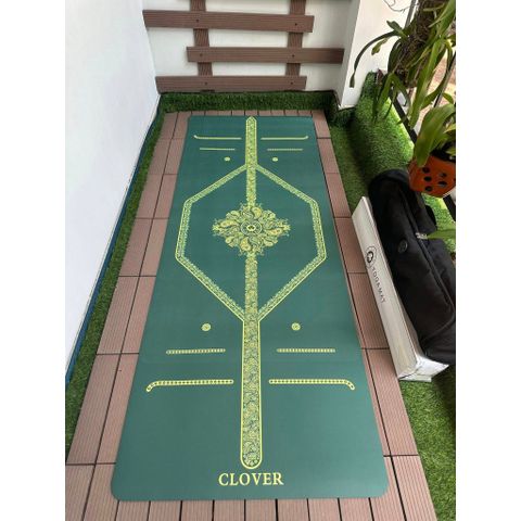 Thảm yoga cao su thực vật tự nhiên xơ dừa Clover thế hệ mới SIÊU BÁM DÍNH, SIÊU LÀNH TÍNH Kèm túi chuyên dụng