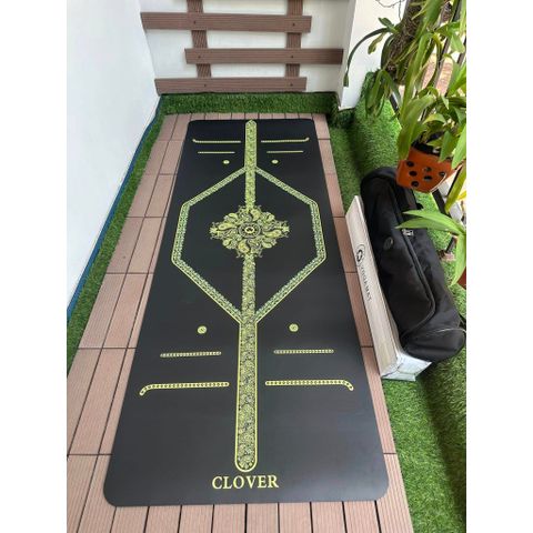 Thảm yoga cao su thực vật tự nhiên xơ dừa Clover thế hệ mới SIÊU BÁM DÍNH, SIÊU LÀNH TÍNH Kèm túi chuyên dụng