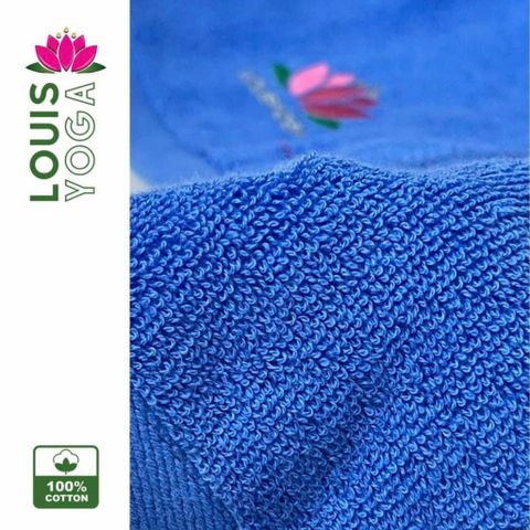 Khăn Cotton Thể Thao LOUIS YOGA Thấm Hút Mồ Hôi - Hình Cô Gái Tập Yoga - Phụ Kiện Tập Gym Chất Lượng Cao