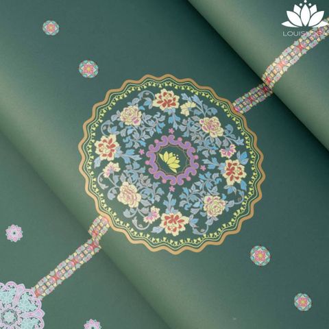 Thảm tập Yoga cao su cao cấp hãng Louis Yoga có định tuyến - Chống trơn, thấm mồ hôi, bám tốt - phiên bản Nature