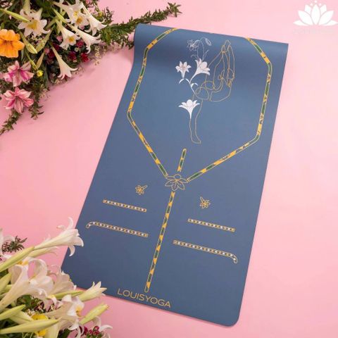Thảm Tập Yoga Cao Cấp Louis Yoga LILIUM 6.5mm - Cao Su PU Sinh Thái, Mặt Nhám, Thiết Kế 3 Lớp, Độ Bền Cao, Thể Thao Sống Khỏe