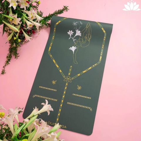 Thảm Tập Yoga Cao Cấp Louis Yoga LILIUM 6.5mm - Cao Su PU Sinh Thái, Mặt Nhám, Thiết Kế 3 Lớp, Độ Bền Cao, Thể Thao Sống Khỏe