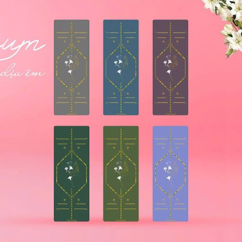 Thảm Tập Yoga Cao Cấp Louis Yoga LILIUM 6.5mm - Cao Su PU Sinh Thái, Mặt Nhám, Thiết Kế 3 Lớp, Độ Bền Cao, Thể Thao Sống Khỏe