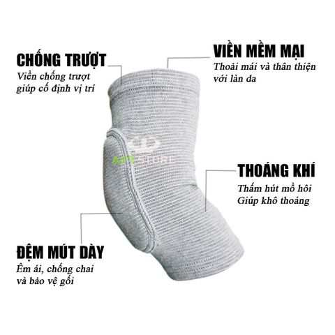 Miếng Đệm Bảo Vệ Khuỷu Tay Cho Yoga & Gym - Đai Xỏ Thể Thao Chống Chấn Thương, Giảm Đau Khuỷu Tay
