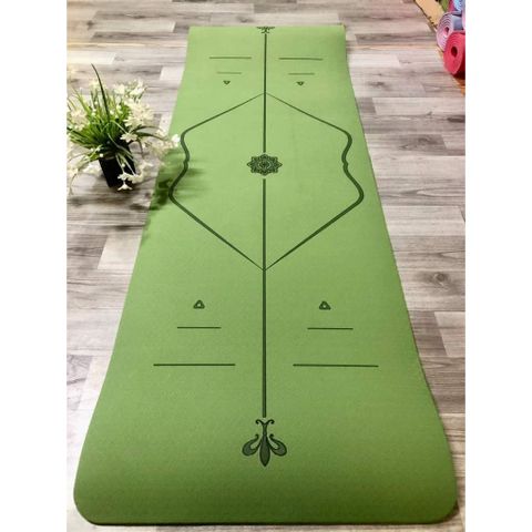 Thảm Tập Yoga TPE Định Tuyến Chống Trơn Trượt 8mm Cao Cấp - Thảm Thể Thao Đảm Bảo An Toàn và Êm Ái, Tặng Kèm Túi Đựng