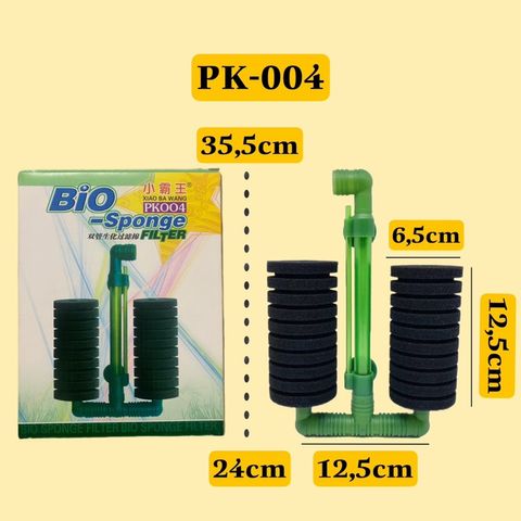 Lọc Sủi Vi Sinh Bio-Sponge PK001 - PK002 - PK003 - PK004 Cho Hồ Cá và Tép Cảnh - Giúp Nước Trong Sạch, Bảo Vệ Sinh Thái Aquatic
