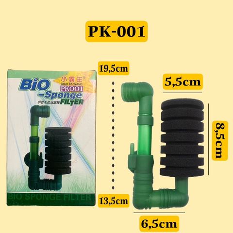 Lọc Sủi Vi Sinh Bio-Sponge PK001 - PK002 - PK003 - PK004 Cho Hồ Cá và Tép Cảnh - Giúp Nước Trong Sạch, Bảo Vệ Sinh Thái Aquatic