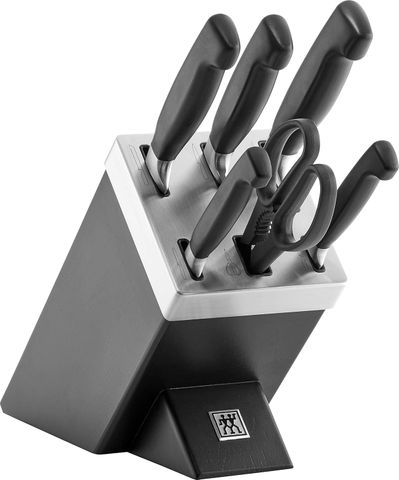 Bộ Dao Zwilling Four Star 7 Món - Dao Bếp Chuyên Nghiệp Tự Mài, Chất Lượng Cao Từ Đức, Bộ Dụng Cụ Nhà Bếp Đa Năng