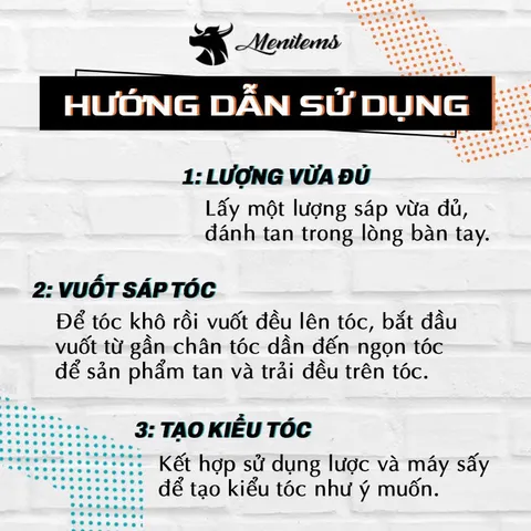 Sáp Vuốt Tóc Menitems - Giữ Nếp Tự Nhiên Suốt Ngày, Hương Nước Hoa, Công Thức Pomade Dễ Gội, Chăm Sóc Tóc Nam 50g