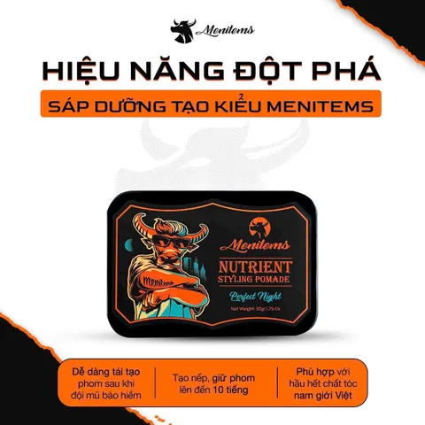 Sáp Vuốt Tóc Nam Gentle Blue Menitems - Dưỡng Tóc Clay Tạo Kiểu Tự Nhiên, Hương Thơm Lịch Lãm, Giữ Nếp Lên Đến 10 Giờ