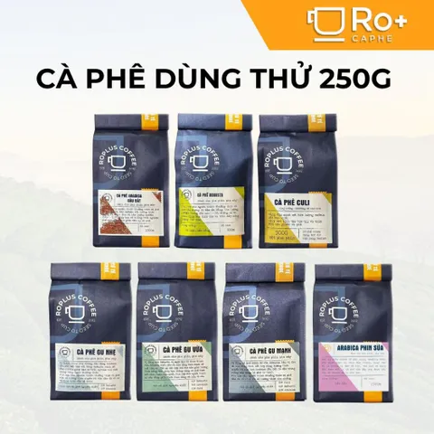 Cà Phê Roplus Chính Hãng Hương Thơm Nồng Nàn - Arabica, Robusta, Culi Rang Mộc Tự Nhiên, Phù Hợp Pha Phin và Pha Máy