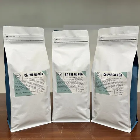 Cà Phê Gu Vừa Nguyên Chất Rang Mộc Roplus 3kg - Vị Đắng Đậm, Ngọt Chua Thanh, Pha Phin và Pha Máy Thơm Ngon, An Toàn