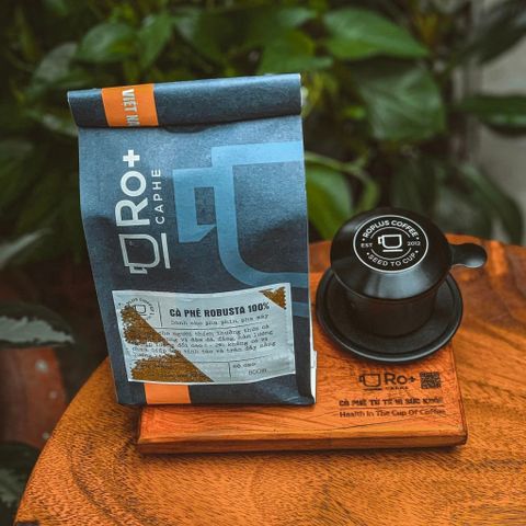 Cà Phê Robusta Nguyên Chất Rang Mộc Roplus - Hương Vị Chocolate, Caramel - Phù Hợp Pha Phin, Máy - Hàng Chất Lượng Cao