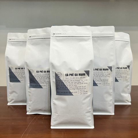 Cà Phê Gu Mạnh Nguyên Chất Rang Mộc 10 KG - Cafe Pha Phin & Pha Máy - Vị Đắng Thơm Đậm Đà, Roplus Coffee
