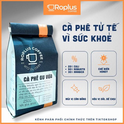 Combo 1kg Cà Phê Gu Vừa 100% Nguyên Chất + Phin Nhôm Anode - Hương Vị Đậm Đà, Tuyệt Hảo Cho Những Ly Cà Phê Truyền Thống