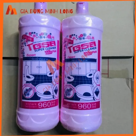 Nước tẩy đa năng Okay Hồng Thái Lan 960ml - Tẩy sạch bồn rửa, toilet, sàn gạch hiệu quả, dung dịch mạnh mẽ