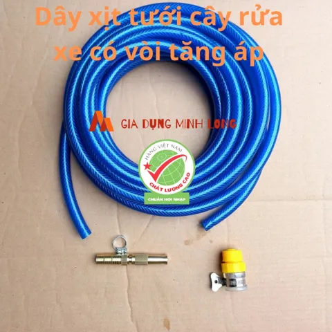 Vòi Xịt Rửa Xe Tăng Áp Đa Năng - Dài 2m-30m, Chất Liệu Nhựa Bền, Nhiều Chế Độ Phun, Tiện Lợi Cho Tưới Cây và Rửa Xe Tại Nhà