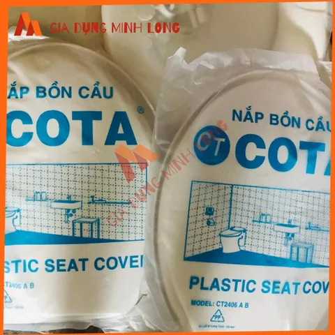 Nắp Bồn Cầu Rơi êm Tự Động - Nhựa Cao Cấp Trắng, Dễ Lắp Đặt, Phù Hợp Với Nhiều Loại Bồn Cầu Tại Nhà