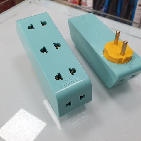 Ổ chia điện đa năng SOPOKA P25-P25X 5 lỗ xoay 90 độ, 2500W, thiết kế góc hẹp, nhựa ABS chống va đập - Tiện ích cho gia đình