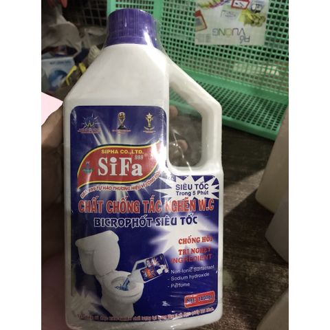 Chai thông cầu SIFA siêu mạnh 700gr/1400gr - Giải pháp chống tắc nghẽn và làm sạch ống thoát nước hiệu quả