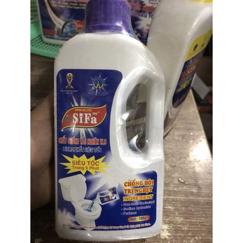 Chai thông cầu SIFA siêu mạnh 700gr/1400gr - Giải pháp chống tắc nghẽn và làm sạch ống thoát nước hiệu quả