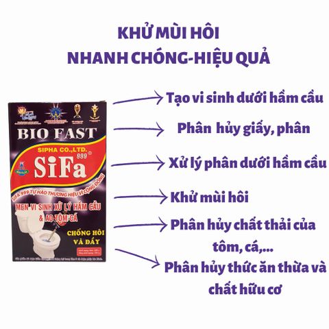 Men Vi Sinh Khử Mùi Hôi Bồn Cầu SIFA - Xử Lý Đầy Hầm Cầu, Thông Bồn Cầu, Giải Quyết Mùi Hôi Nhà Vệ Sinh