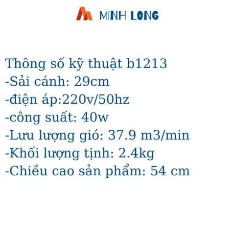 Quạt bàn Senko núm xoay 3 cánh B1213 bảo hành 24 tháng, dòng F16 - ship hỏa tốc TPHCM