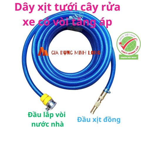 Vòi Xịt Nước Tăng Áp Đa Năng Gia Đình 42 Mét - Vòi Tưới Cây, Rửa Xe Với Nhiều Chế Độ Phun Tiện Lợi, Chất Liệu Nhựa Bền Chắc