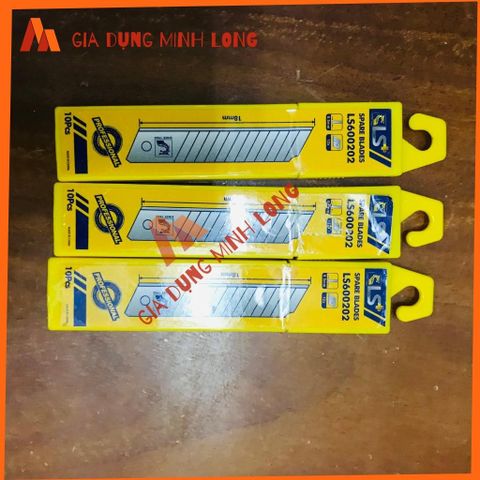Hộp dao rọc giấy 10 lưỡi - Công cụ đa năng cho văn phòng và thủ công, cắt giấy, mút xốp, băng keo, dễ sử dụng