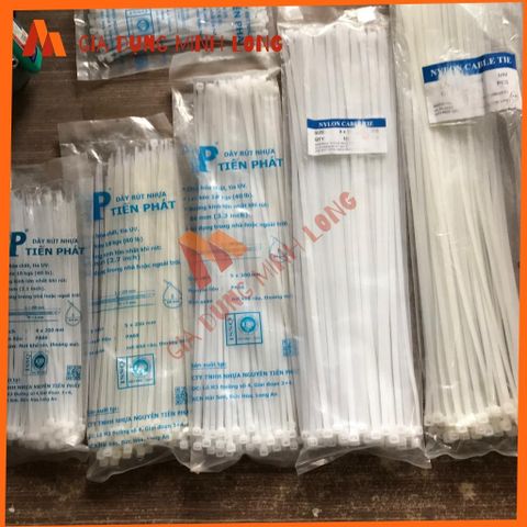 Dây Rút Nhựa Đa Dạng Kích Cỡ 10cm - 35cm, Bền Bỉ, Chịu Nhiệt An Toàn - Dùng Cột Dây Điện, Niêm Phong, Đóng Gói