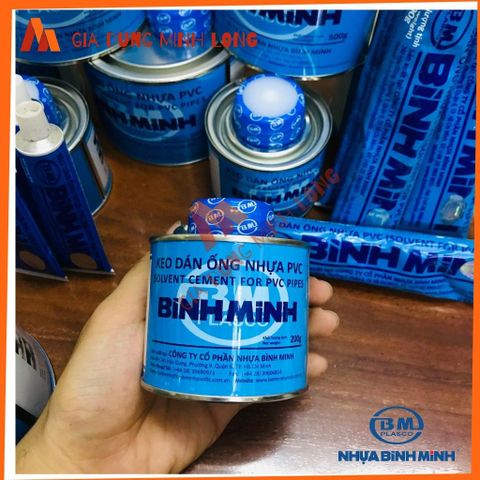 Keo Dán Ống Nhựa Bình Minh Chất Lượng Cao - Dán Ống PVC Tiện Ích 25gr, 50gr, 100gr, 200gr, 500gr