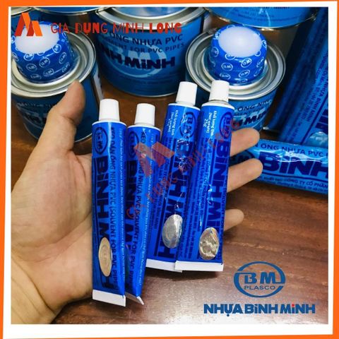Keo Dán Ống Nhựa Bình Minh Chất Lượng Cao - Dán Ống PVC Tiện Ích 25gr, 50gr, 100gr, 200gr, 500gr
