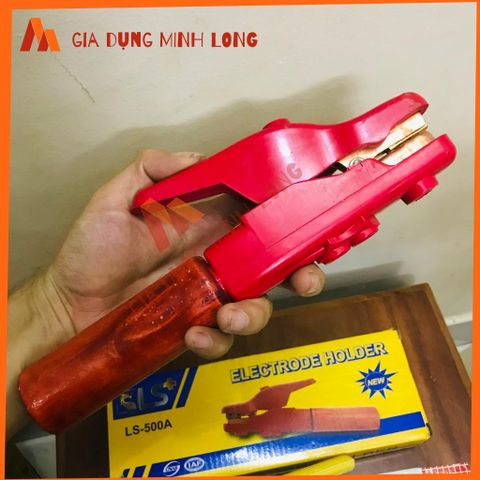 Kìm Hàn Điện Cán Gỗ LS 500A - Thiết Bị Hàn Chất Lượng Cao, Chống Nóng Tay, Kẹp Chặt Que Hàn, Hàng Chính Hãng