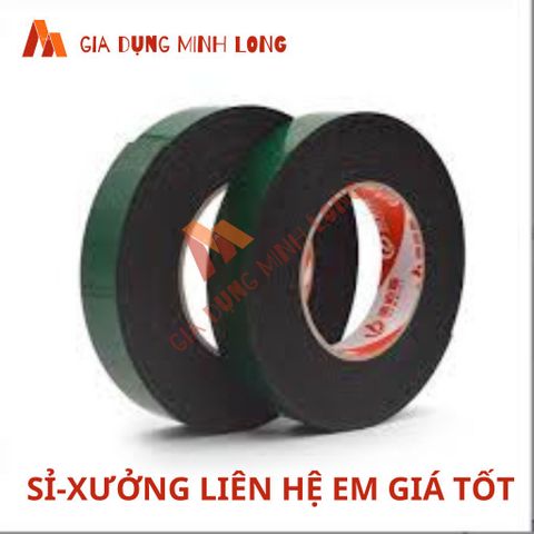 Băng keo hai mặt xốp xanh 1F5-2F4 - Keo dính siêu mạnh cho mọi bề mặt - Dụng cụ tiện ích cao cấp Việt Nam