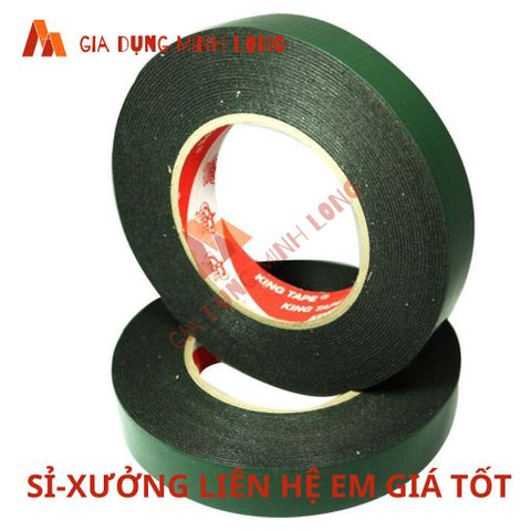 Băng keo hai mặt xốp xanh 1F5-2F4 - Keo dính siêu mạnh cho mọi bề mặt - Dụng cụ tiện ích cao cấp Việt Nam