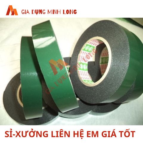 Băng keo hai mặt xốp xanh 1F5-2F4 - Keo dính siêu mạnh cho mọi bề mặt - Dụng cụ tiện ích cao cấp Việt Nam