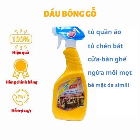 Đánh bóng gỗ SIFA, sáp đánh bóng gỗ, nước lau sàn gỗ, xịt đồ gỗ giúp đồ gỗ bóng như mới, phòng ngừa mối mọt SIFA999