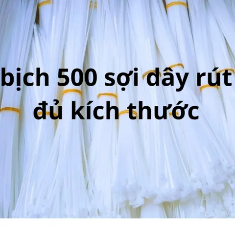 Bịch Dây Rút Nhựa Nylon 10-50cm - Sợi Dây Thít Siêu Bền Chống Axit, Đàn Hồi Cao, An Toàn Sử Dụng 200-1000 Sợi