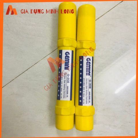 Que Hàn Inox G-308 Gemini 2,5 li - Que Hàn Chống Gỉ Cao Cấp Cho Thép Không Gỉ, Ổn Định, Ít Khói, Dễ Dàng Sử Dụng