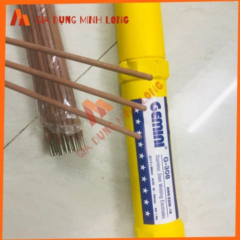 Que Hàn Inox G-308 Gemini 2,5 li - Que Hàn Chống Gỉ Cao Cấp Cho Thép Không Gỉ, Ổn Định, Ít Khói, Dễ Dàng Sử Dụng