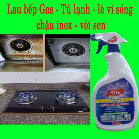 Nước Lau Đa Năng SIFA - Tẩy Rửa Bếp Ga, Bếp Điện, Lò Vi Sóng, Tủ Lạnh, Đồ Nhôm, Inox - Giải Pháp Vệ Sinh Hiệu Quả
