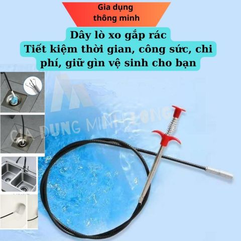 Dây Thông Tắc Cống Lò Xo 3A GQ - Dụng Cụ Thông Tắc Đường Ống Nhanh Chóng, Tiện Lợi, Không Gây Ô Nhiễm