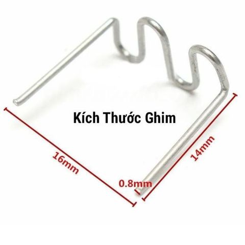 Ghim Hàn Nhựa Inox 304 Chuyên Dụng - Bộ 500 Cái Gồm 4 Loại Chữ S, V, M, U Cho Máy Hàn Nhựa, Ô Tô Và Đồ Nhựa