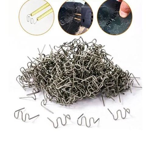 Ghim Hàn Nhựa Inox 304 Chuyên Dụng - Bộ 500 Cái Gồm 4 Loại Chữ S, V, M, U Cho Máy Hàn Nhựa, Ô Tô Và Đồ Nhựa