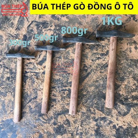 Búa Thép Chuyên Gò Đồng Sửa Chữa Ô Tô - Dụng Cụ Bằng Thép Cao Cấp Với Thiết Kế Đầu Tròn và Đầu Dẹp